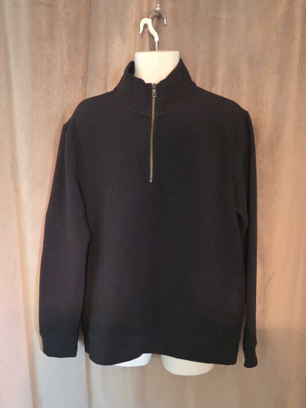 Banana Republic Size XL Men's Black Half-Zip Sweater